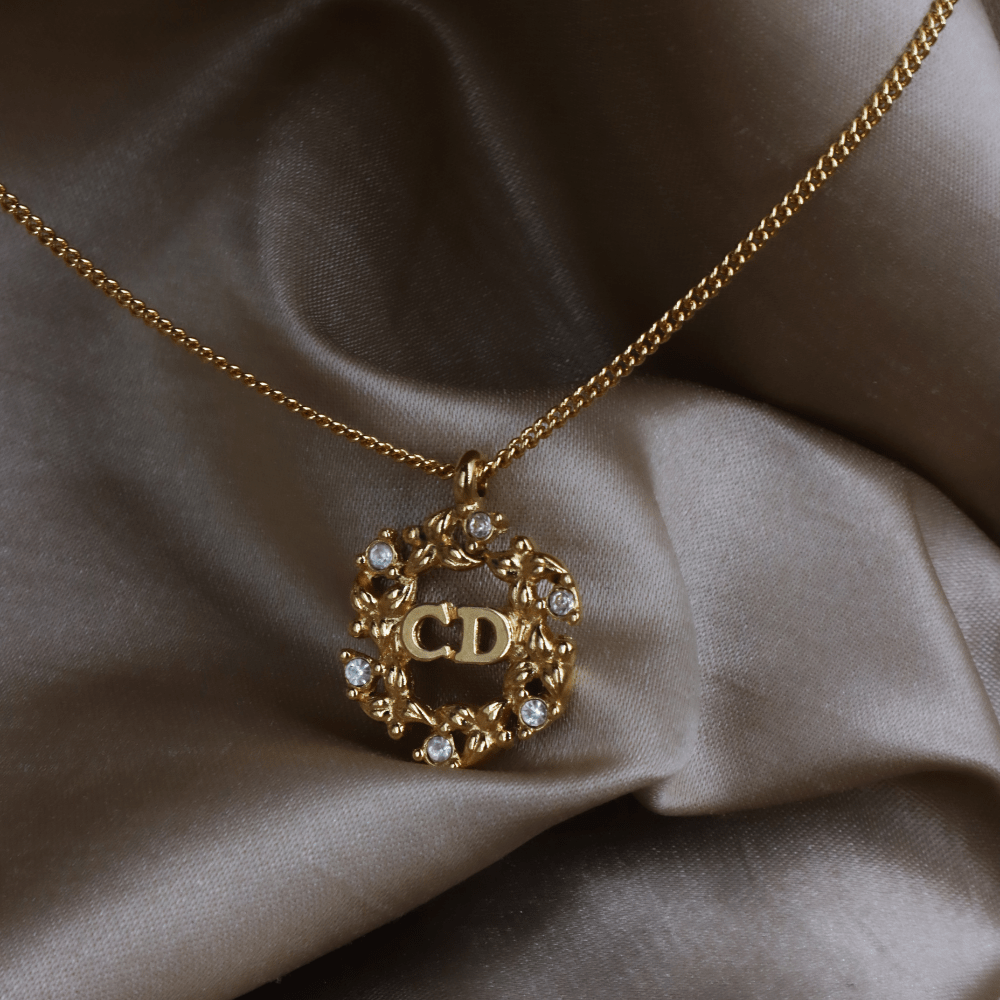 CHRISTIAN DIOR 花圈閃石項鏈|極罕收藏級 - Vintasy項鏈
