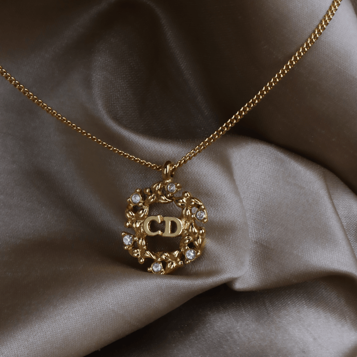 CHRISTIAN DIOR 花圈閃石項鏈|極罕收藏級 - Vintasy項鏈