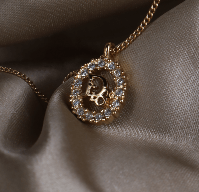 CHRISTIAN DIOR 圓型閃石項鏈 | 經典款式 - Vintasy項鏈