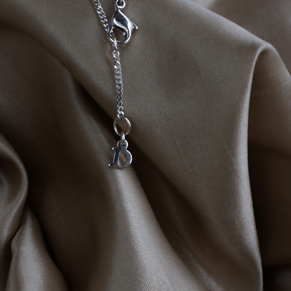 CHRISTIAN DIOR 小熊閃石吊墜項鏈 - Vintasy