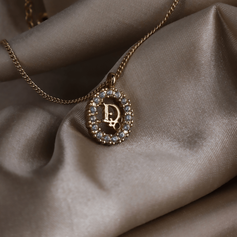 CHRISTIAN DIOR 圓型閃石項鏈 | 經典款式 - Vintasy項鏈