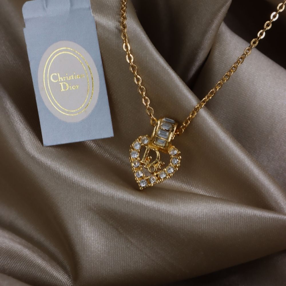 CHRISTIAN DIOR 心型經典項鏈 | 未使用級美品|原盒 - Vintasy項鏈