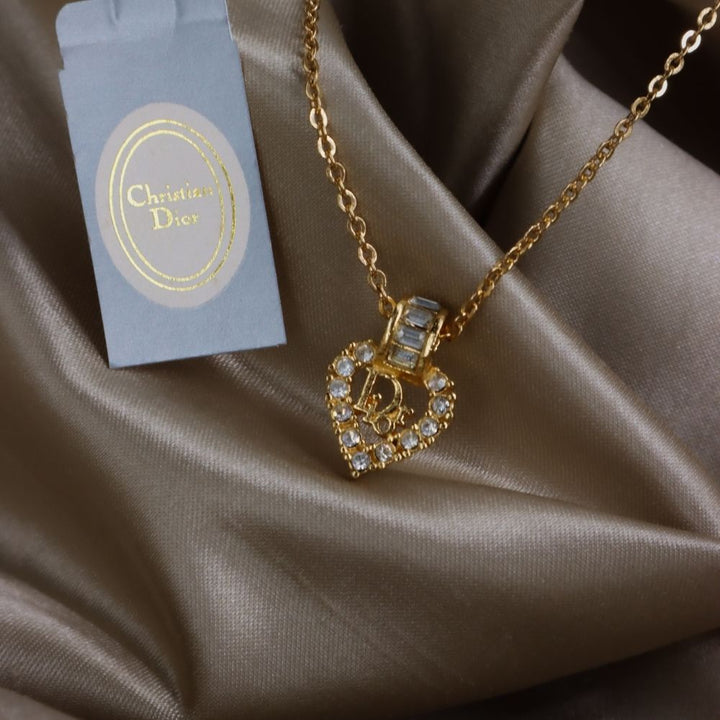 CHRISTIAN DIOR 心型經典項鏈 | 未使用級美品|原盒 - Vintasy項鏈