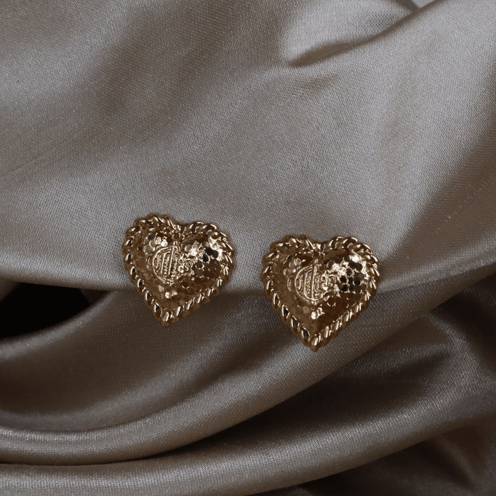 CHRISTIAN DIOR 絕版心型馬車耳夾|未使用品 |附原盒 - Vintasy耳夾