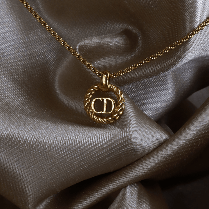 CHRISTIAN DIOR 麻花吊墜項鏈|經典之作 - Vintasy項鏈