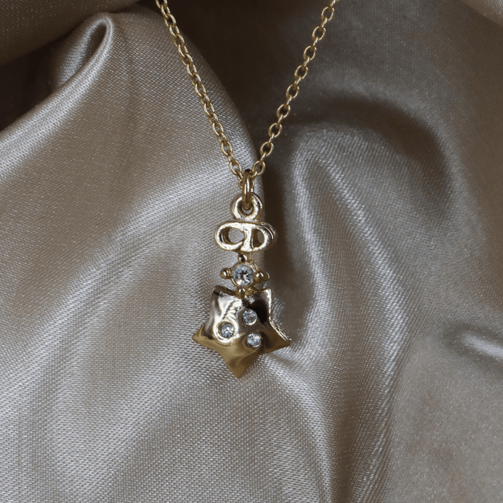 CHRISTIAN DIOR 星星吊墜項鏈 - Vintasy