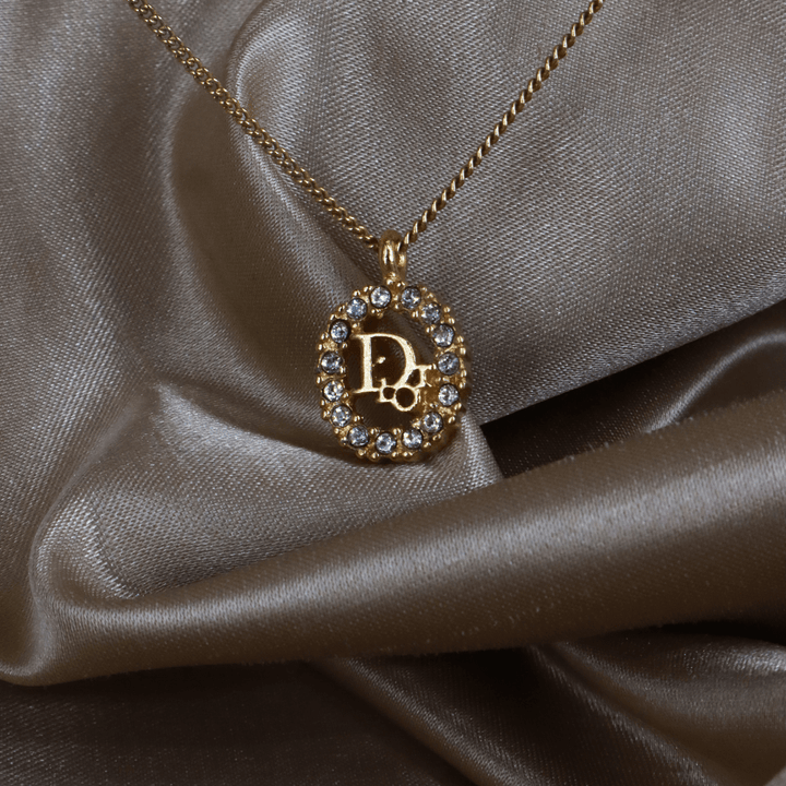 CHRISTIAN DIOR 圓型閃石項鏈 | 經典款式 - Vintasy項鏈