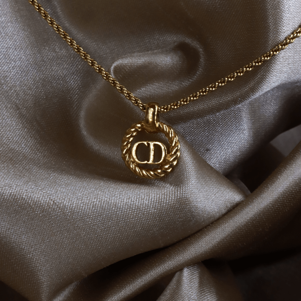 CHRISTIAN DIOR 麻花吊墜項鏈|經典之作 - Vintasy項鏈