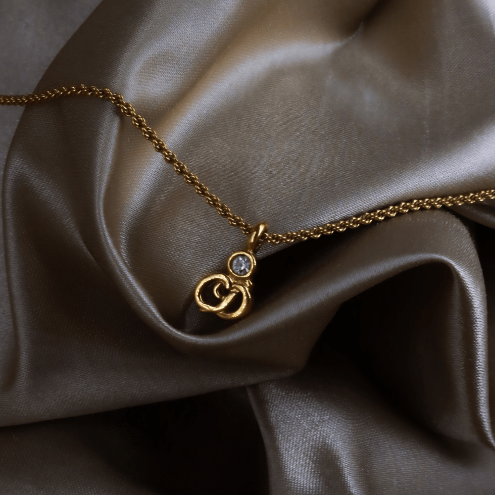 CHRISTIAN DIOR 簡約小吊墜項鏈 - Vintasy項鏈