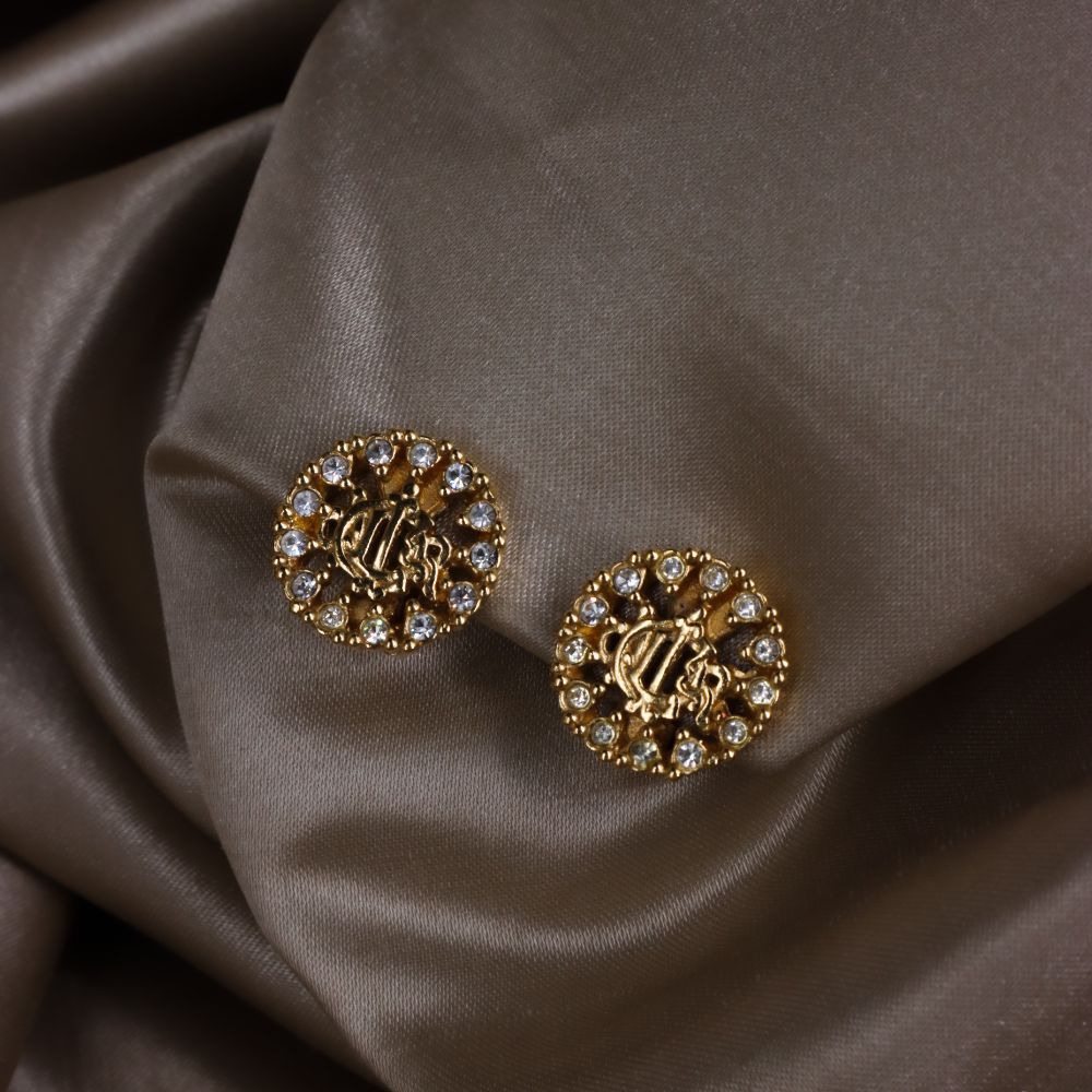 CHRISTIAN DIOR 絕版馬車閃石耳夾 | 附有原盒 - Vintasy項鏈