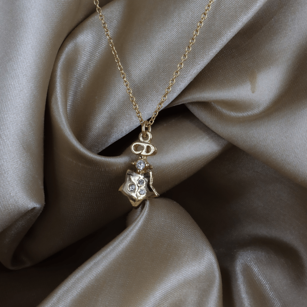 CHRISTIAN DIOR 星星吊墜項鏈 - Vintasy