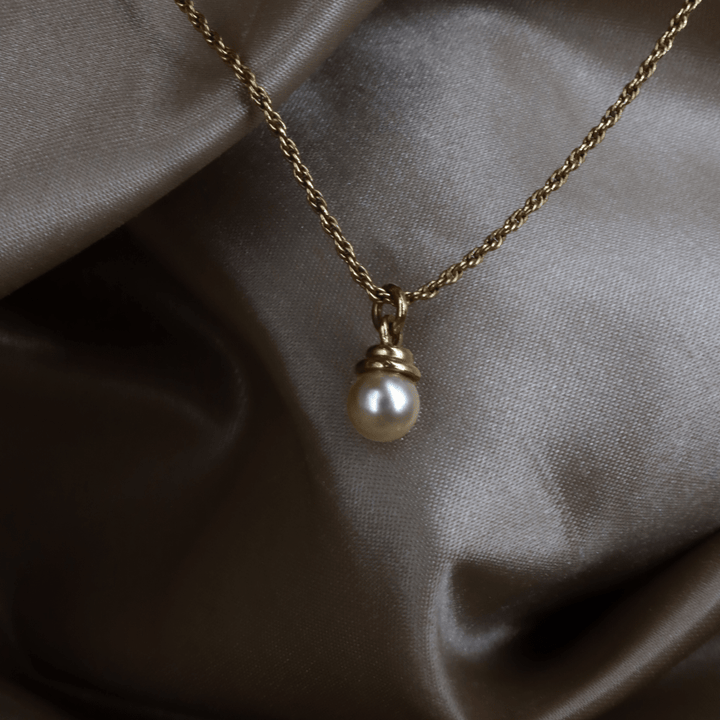 CHRISTIAN DIOR 珍珠吊墜項鏈 - Vintasy