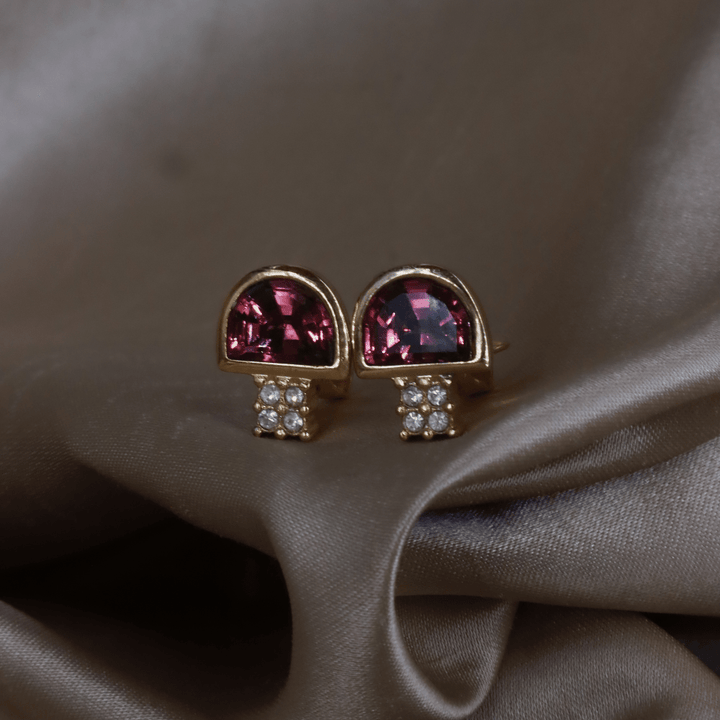 CHRISTIAN DIOR 紫閃石耳夾 |西德製造 - Vintasy