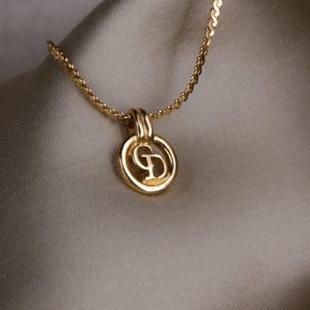 CHRISTIAN DIOR 簡約小吊墜項鏈 - Vintasy項鏈