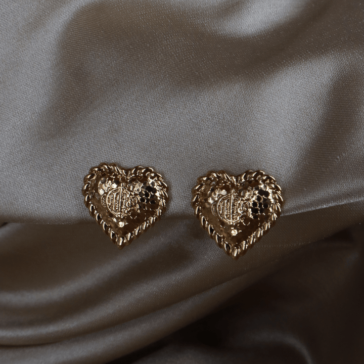 CHRISTIAN DIOR 絕版心型馬車耳夾|未使用品 |附原盒 - Vintasy耳夾