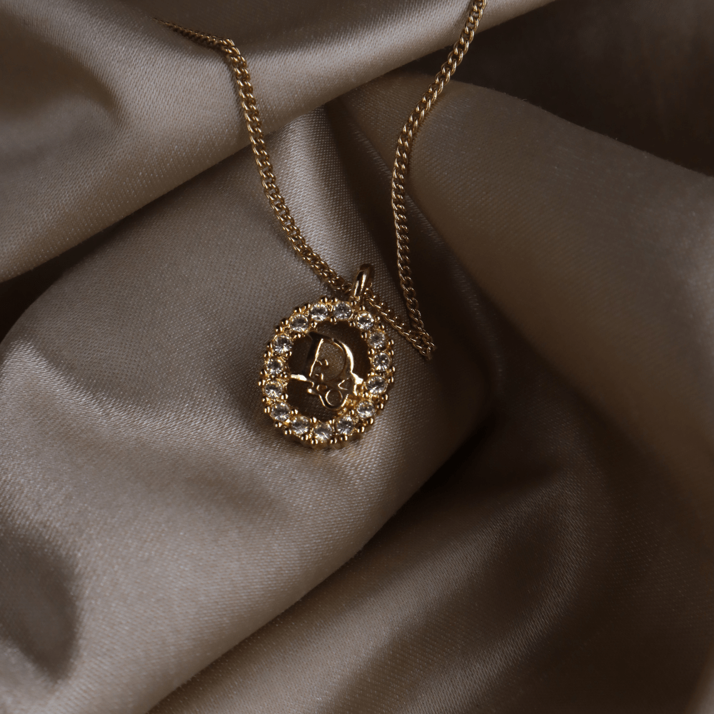 CHRISTIAN DIOR 圓型閃石項鏈 | 經典款式 - Vintasy項鏈