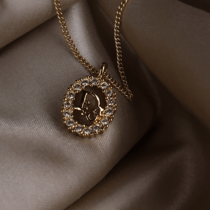 CHRISTIAN DIOR 圓型閃石項鏈 | 經典款式 - Vintasy項鏈