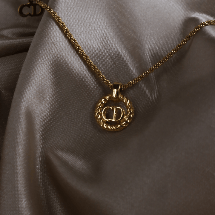 CHRISTIAN DIOR 麻花吊墜項鏈|經典之作 - Vintasy項鏈