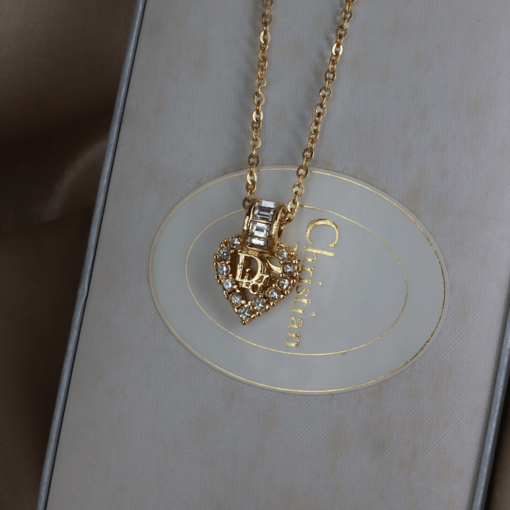 CHRISTIAN DIOR 心型經典項鏈 | 未使用級美品連原盒 - Vintasy項鏈