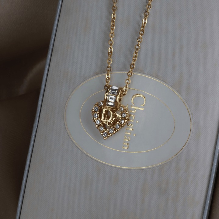 CHRISTIAN DIOR 心型經典項鏈 | 未使用級美品連原盒 - Vintasy項鏈
