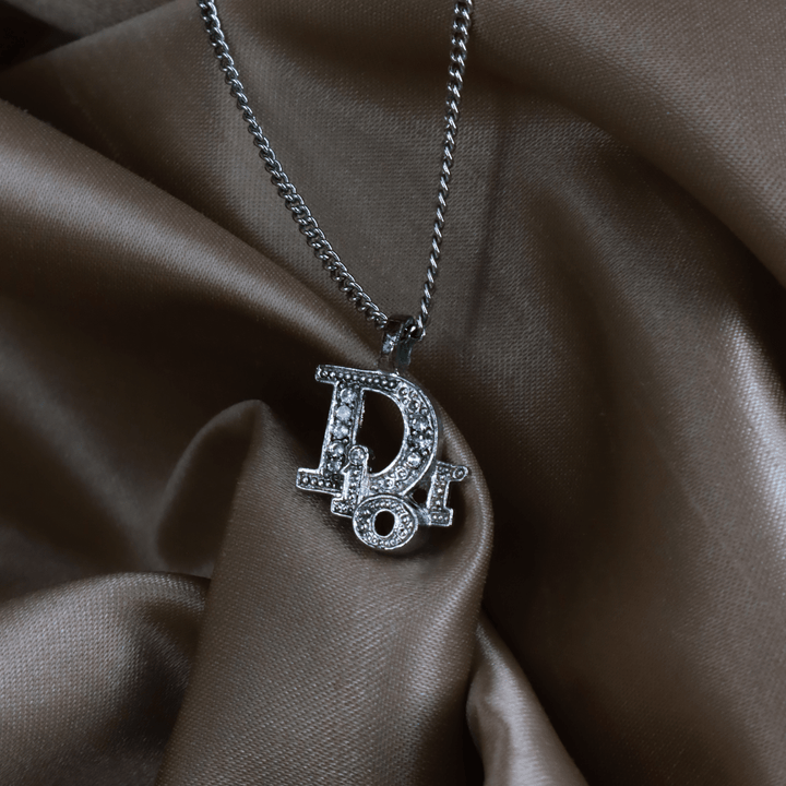 CHRISTIAN DIOR 閃石吊墜項鏈 - Vintasy項鏈