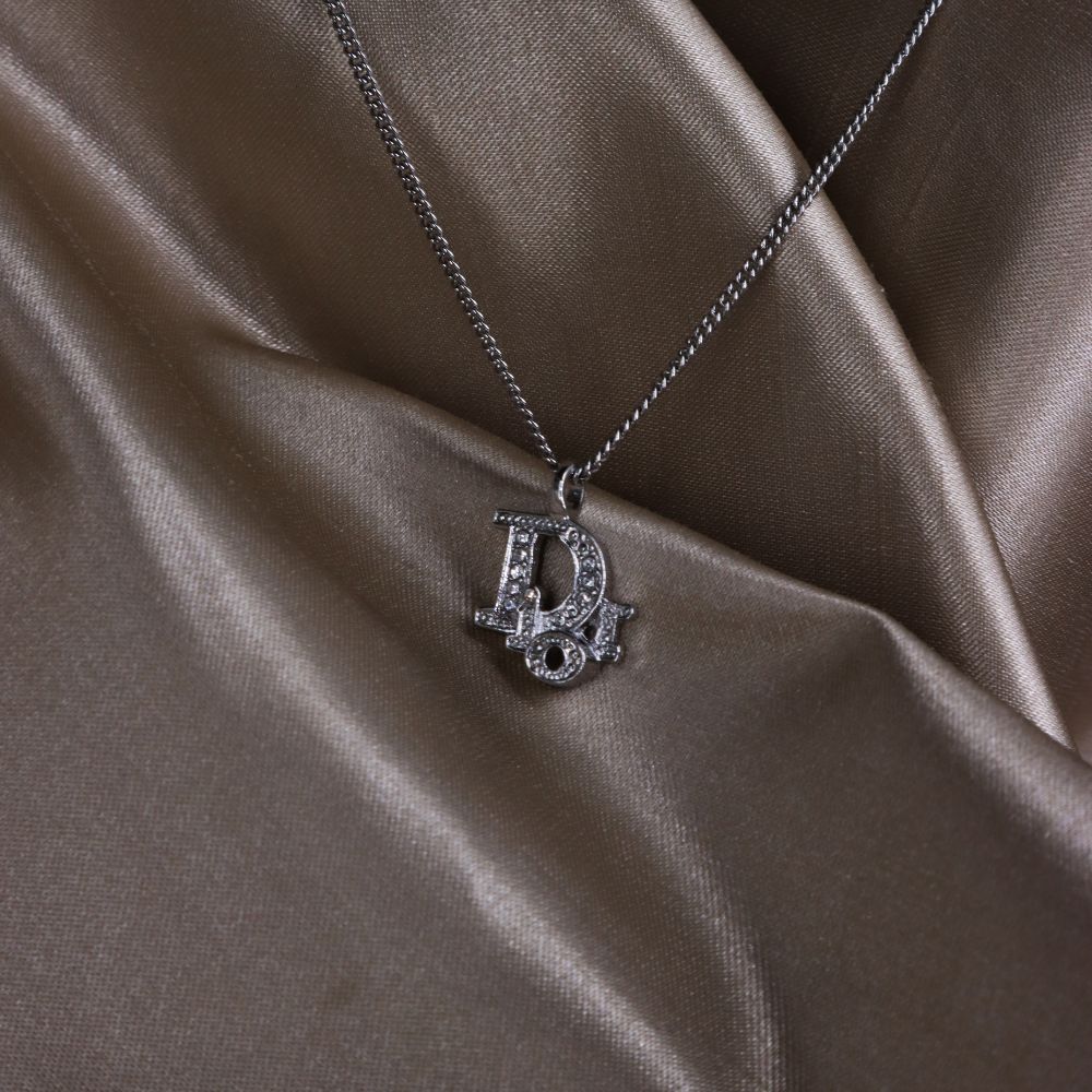 CHRISTIAN DIOR 閃石吊墜項鏈 - Vintasy項鏈