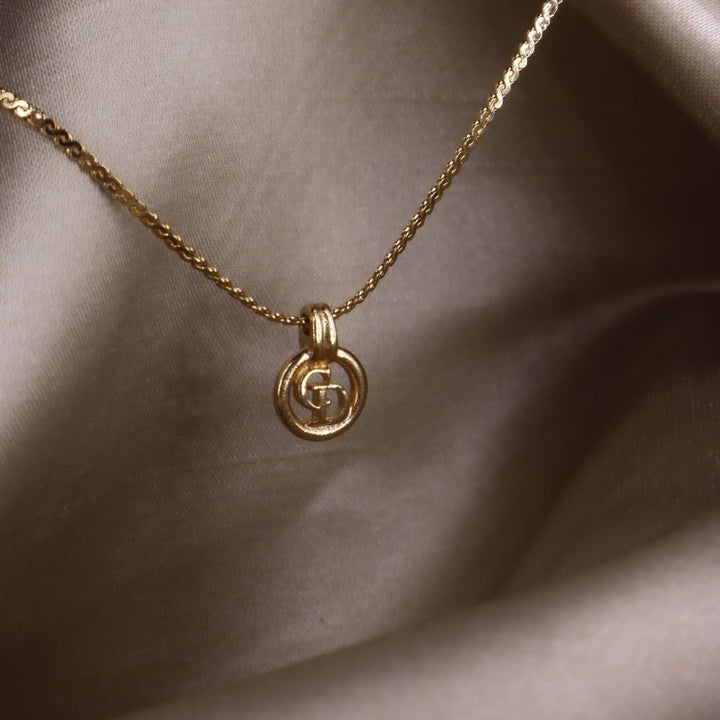 CHRISTIAN DIOR 簡約小吊墜項鏈 - Vintasy項鏈