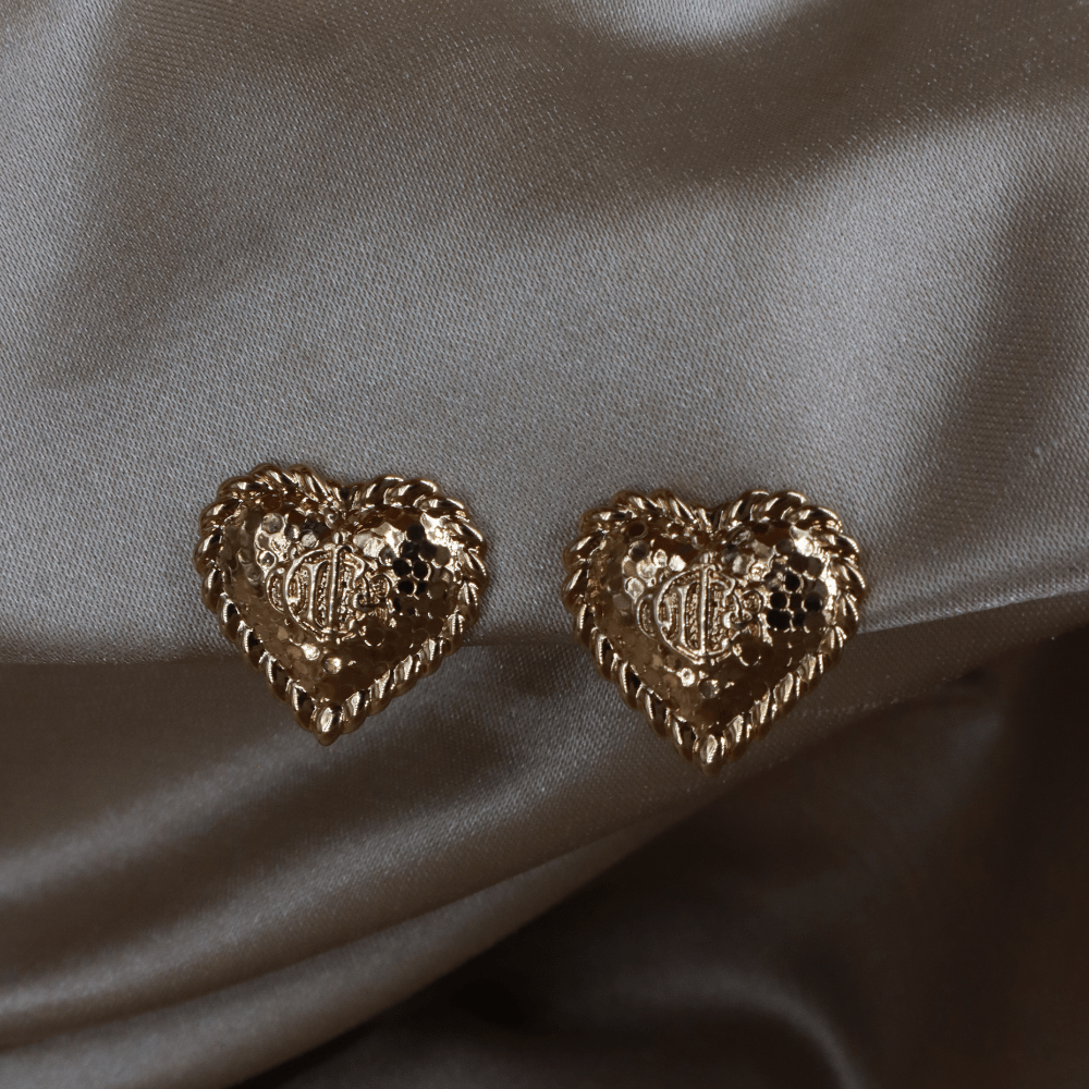 CHRISTIAN DIOR 絕版心型馬車耳夾|未使用品 |附原盒 - Vintasy耳夾