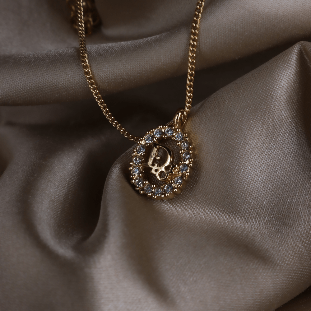 CHRISTIAN DIOR 圓型閃石項鏈 | 經典款式 - Vintasy項鏈