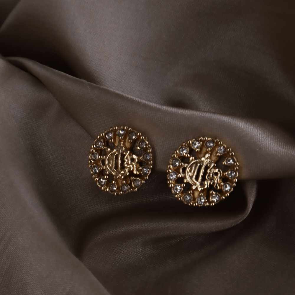 CHRISTIAN DIOR 絕版馬車閃石耳夾 | 附有原盒 - Vintasy項鏈