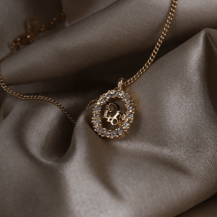 CHRISTIAN DIOR 圓型閃石項鏈 | 經典款式 - Vintasy項鏈