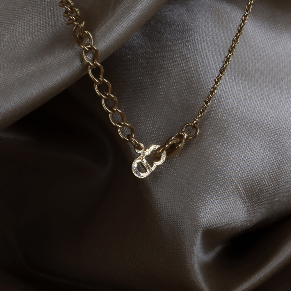 CHRISTIAN DIOR 珍珠吊墜項鏈 - Vintasy