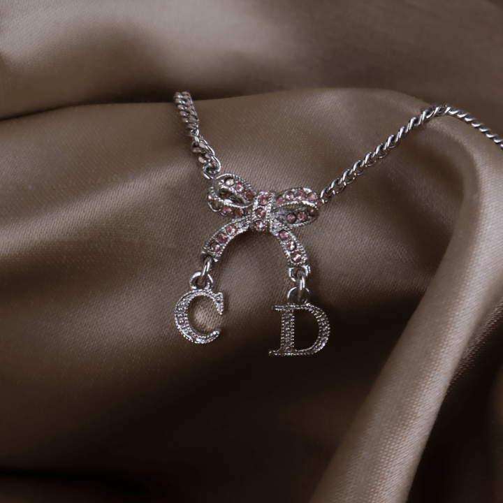 DIOR CD蝴蝶結閃石手鏈 |極罕00年代之選 - Vintasy項鏈