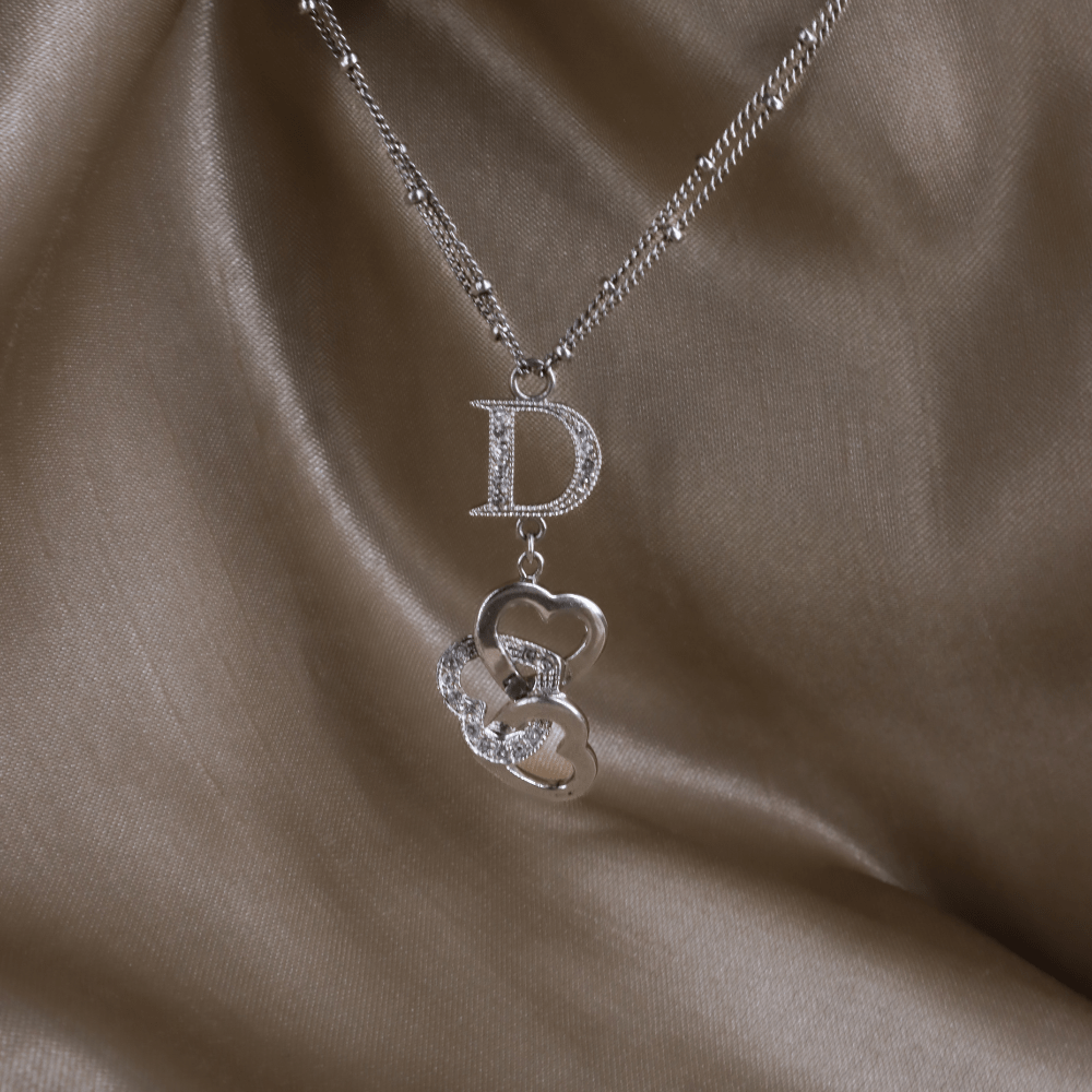 DIOR 心心相扣multi layer 閃石項鏈 - Vintasy