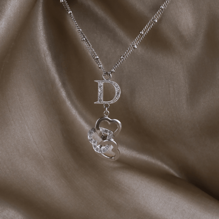 DIOR 心心相扣multi layer 閃石項鏈 - Vintasy