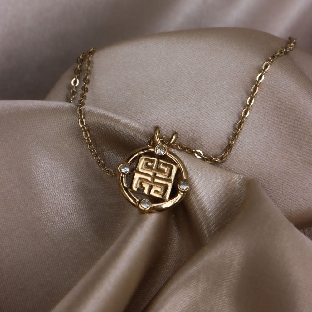 GIVENCHY 吊墜閃石項鏈|未使用美品 - Vintasy