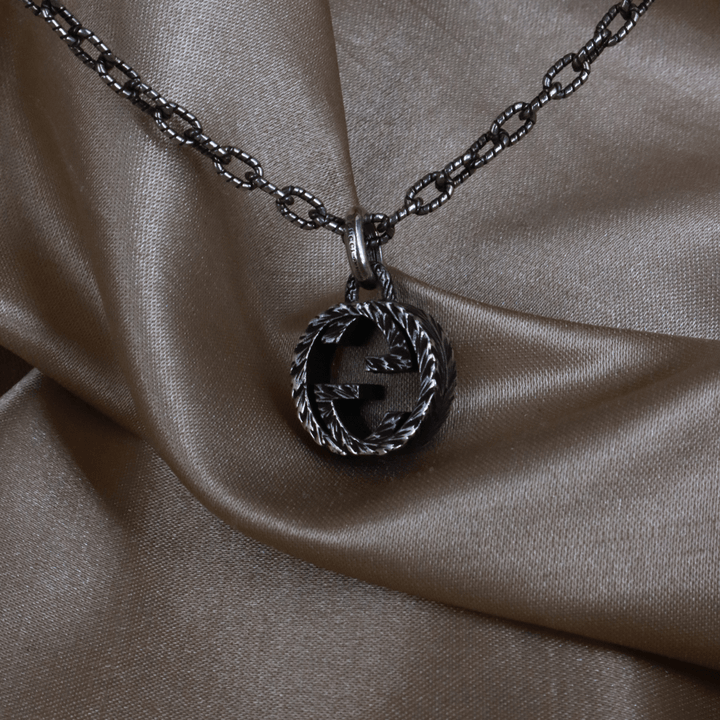 GUCCI INTERLOCKING G LOGO 吊墜項鏈 - Vintasy項鏈