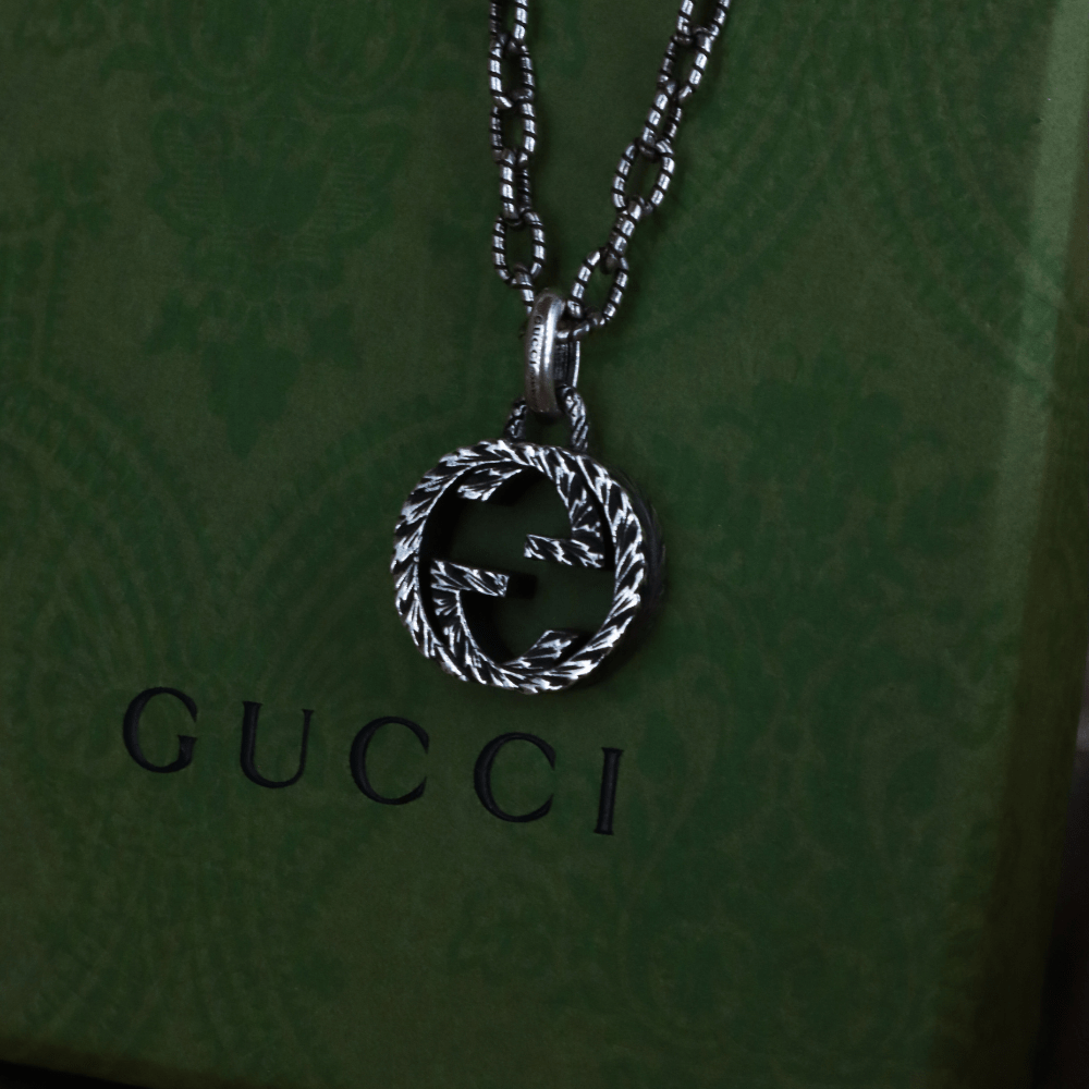 GUCCI INTERLOCKING G LOGO 吊墜項鏈 - Vintasy項鏈