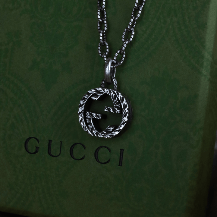 GUCCI INTERLOCKING G LOGO 吊墜項鏈 - Vintasy項鏈