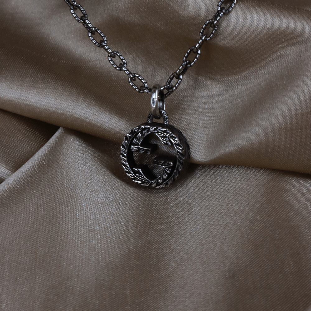 GUCCI INTERLOCKING G LOGO 吊墜項鏈 - Vintasy項鏈