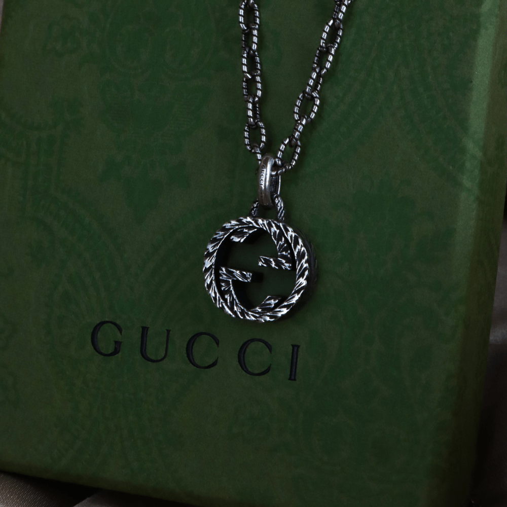 GUCCI INTERLOCKING G LOGO 吊墜項鏈 - Vintasy項鏈