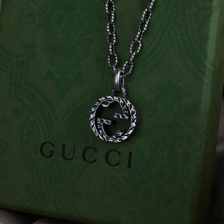 GUCCI INTERLOCKING G LOGO 吊墜項鏈 - Vintasy項鏈
