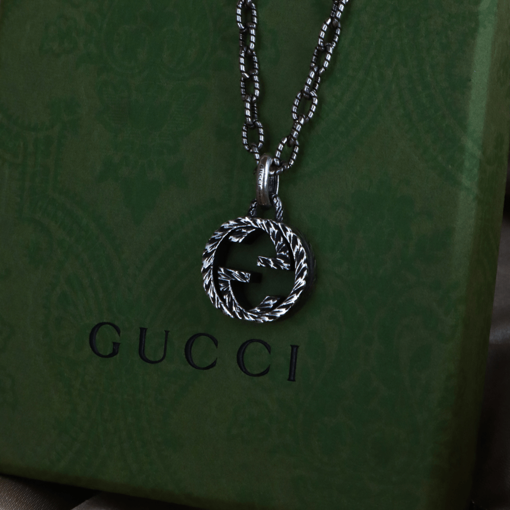 GUCCI INTERLOCKING G LOGO 吊墜項鏈 - Vintasy項鏈