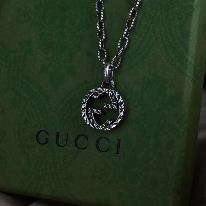 GUCCI INTERLOCKING G LOGO 吊墜項鏈 - Vintasy項鏈