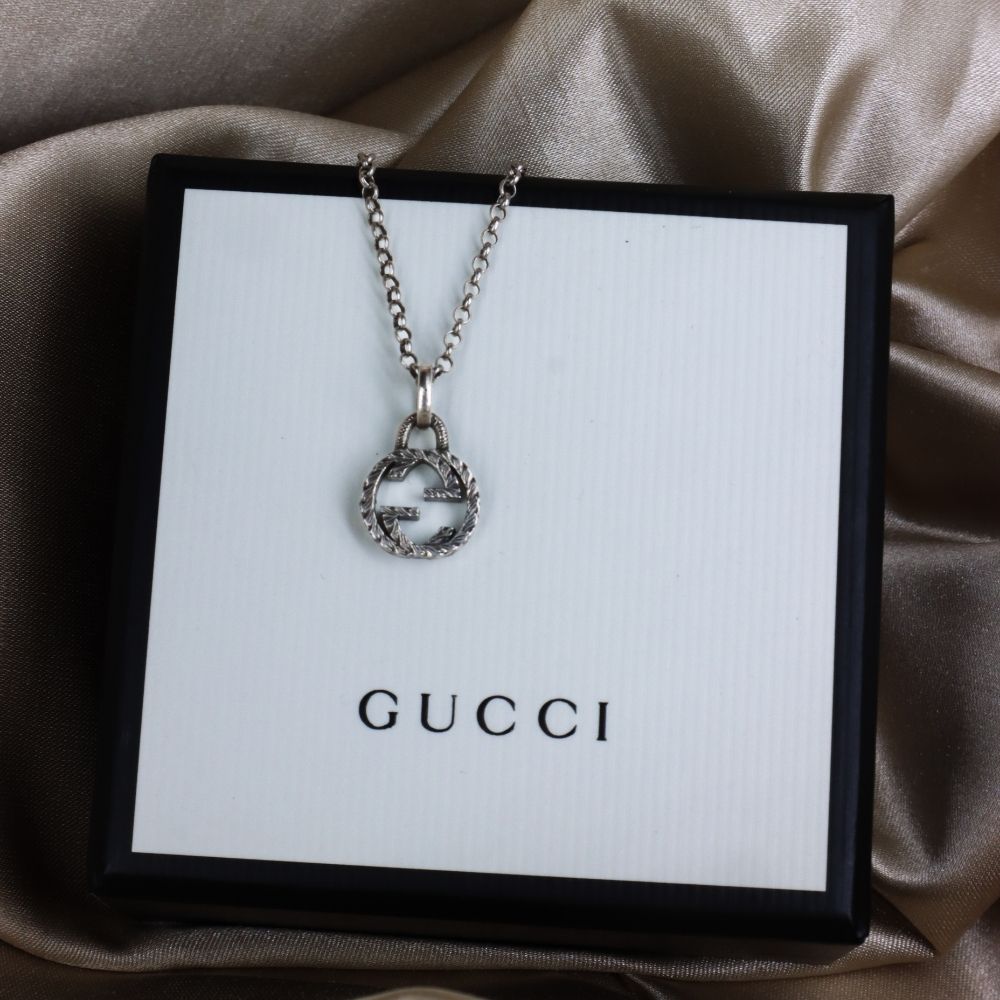 GUCCI 經典LOGO 吊墜項鏈 - Vintasy項鏈
