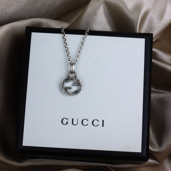 GUCCI 經典LOGO 吊墜項鏈 - Vintasy項鏈
