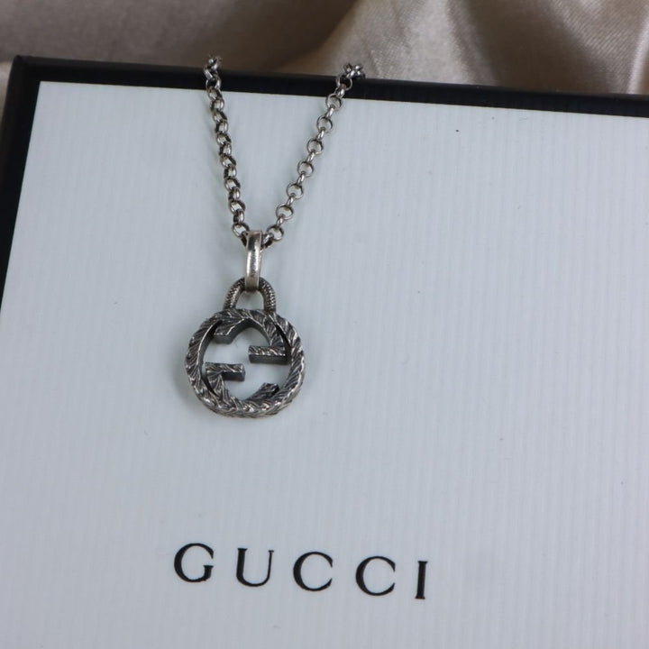 GUCCI 經典LOGO 吊墜項鏈 - Vintasy項鏈