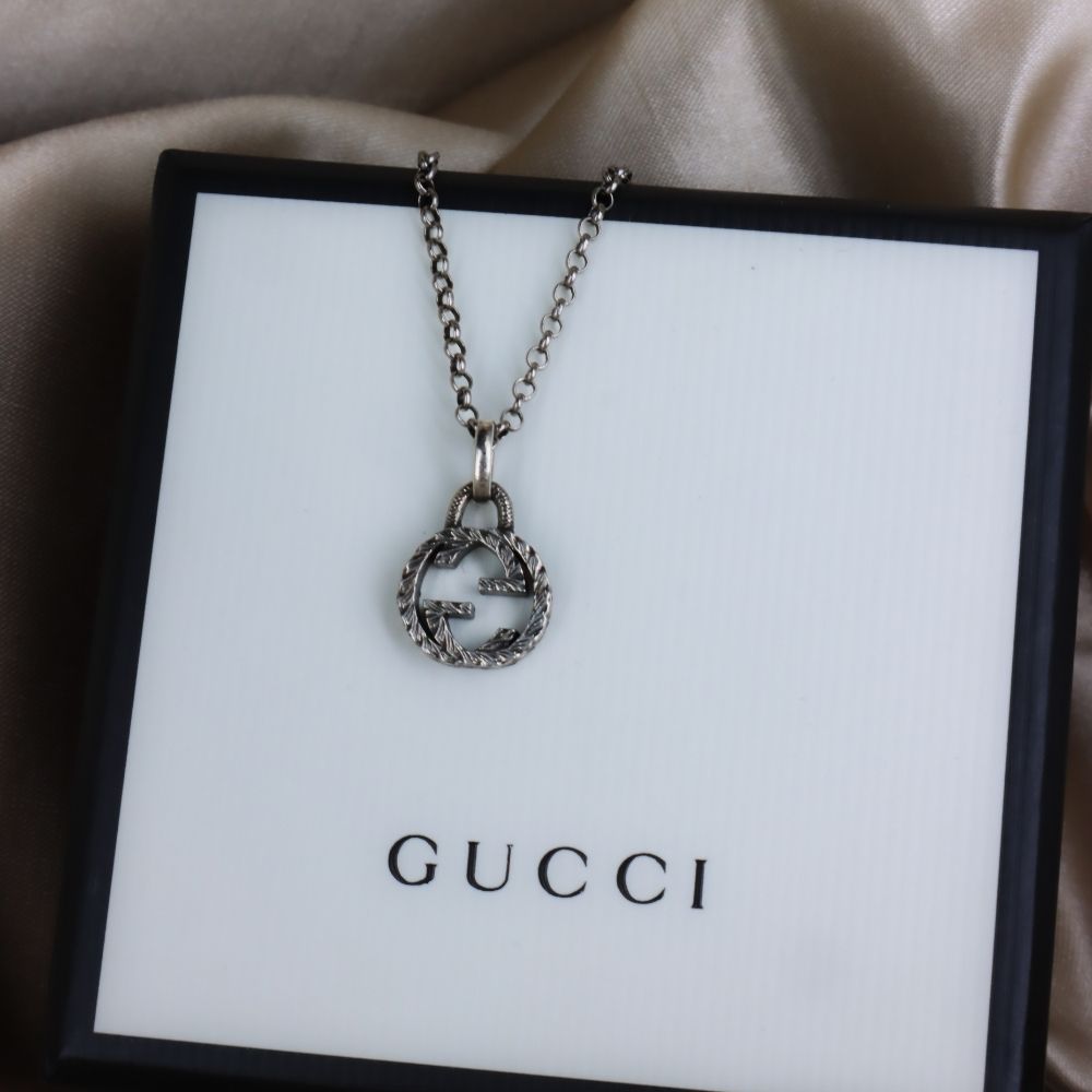 GUCCI 經典LOGO 吊墜項鏈 - Vintasy項鏈