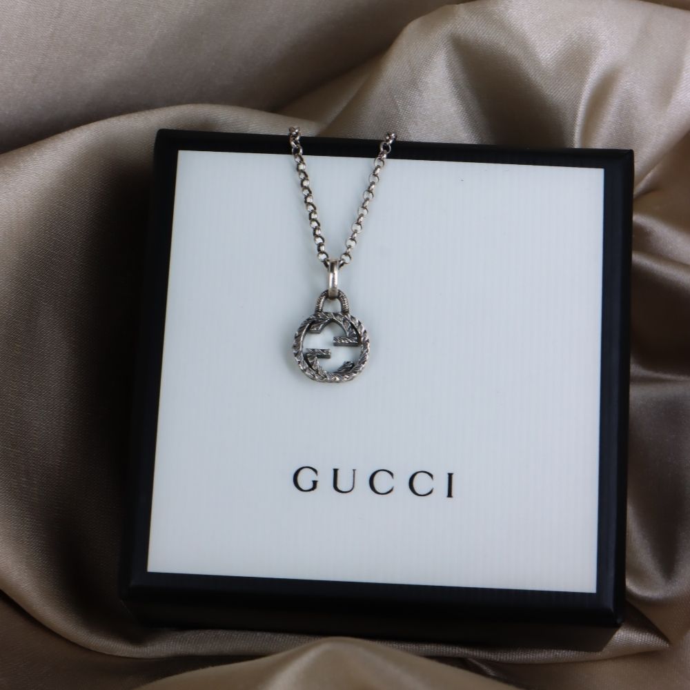 GUCCI 經典LOGO 吊墜項鏈 - Vintasy項鏈