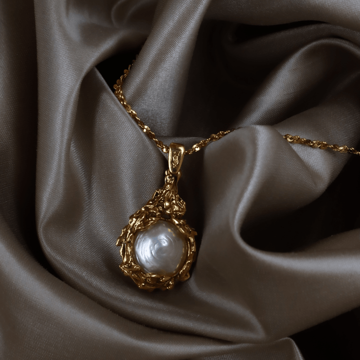 YSL 1990s 珍珠吊墜項鏈 | SAINT LAURENT PARIS - Vintasy